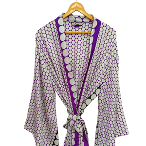 Hasta el tobillo, bata de tamaño libre, vestido de novia, vestido de maternidad, bata de regalo, ropa de fiesta en la playa, Kimono Sari de seda con estampado indio, - Product Image 1