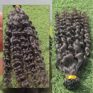 Extensions de cheveux naturels indonésiennes de luxe, kératines italiennes, colle, résistantes à la chute, pointe plate, 100% cheveux vierges humains Remy, cuticule - Product Image 5