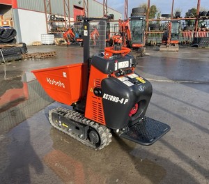 High-performance compact Kubota tracked dumper, designed to <b>maximize</b> load capacity and minimize operating time, suitable for all - Product Image 1