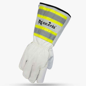 Gants de sécurité Skatiq SG-7060 XL Premium en cuir de chèvre, pour électriciens, avec 5 doigts, imperméables, antidérapants et protecteurs - Product Image 3