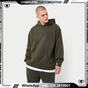 Sudaderas lisas de algodón 100 para hombre de alta calidad con logotipo personalizado, jersey con capucha Unisex, sudaderas con capucha en blanco de gran tamaño - Product Image 6