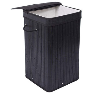 Panier à linge en bambou avec poignées confortables - Product Image 2