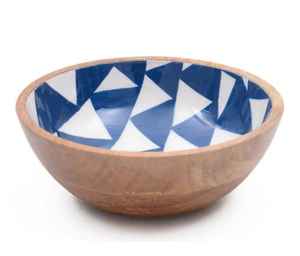 Tazón de Madera Ecológico con Diseño de Esmalte para Servir Frutas y Ensaladas, Hecho a Mano, Diseño de Lujo para Fiestas - Product Image 6