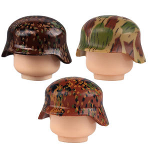 หมวกกันน็อกลายพรางทหารเยอรมัน WW2บล็อกตัวต่อกองทัพทหารราบทหารของเล่นอิฐขนาดเล็ก - Product Image 1