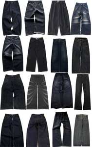 กางเกงยีนส์เดนิมทรงฮิปฮอปสั่งตัดคุณภาพสูง สไตล์แบ็กกี้ ลายพิมพ์สัตว์ลายเพสลีย์ เอวกลาง ลุคฟอกสี - Product Image 5