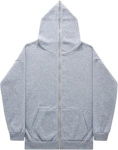 Sudadera con capucha personalizada con cremallera completa, Sudadera con capucha de poliéster y algodón, Sudadera con capucha y cremallera completa con estampado personalizado de gran tamaño - Product Image 5