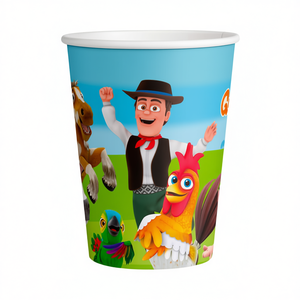 Gobelets jetables Zenon's Farm, 8 pièces, gobelets de fête pour enfants, thème ferme - Product Image 2