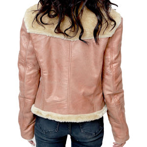 Chaquetas de invierno de piel de oveja auténtica para mujer Cantidad a granel disponible Chaqueta de cuero de último diseño personalizado para mujer - Product Image 6