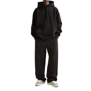 Sweat à capuche pour homme grande taille, en molleton de coton surdimensionné, lourd, pour l'hiver, fournisseur OEM au Pakistan - Product Image 3