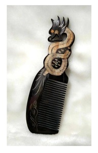 Fabricant 99GD Peigne en corne brune antique classique en corne de buffle-Peigne en bois de rose-Peigne en bois du Viet Nam - Product Image 6