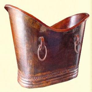 Baignoire ronde en cuivre, matériau en cuivre, décoration fantaisie, perles luxueuses, baignoire moderne antique à vendre - Product Image 3