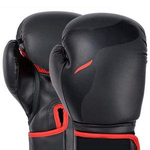 Guantes de Boxeo MMA Profesionales de Cuero de Alta Calidad con Logotipo Personalizado, Cierre de Cordones que Absorbe la Humedad para Entrenamiento de Muñeca - Product Image 2