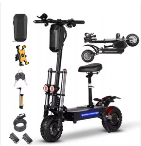 Meilleure offre pour le stock européen FLJ 5600w/60v deux roues 11 pouces. Trottinette électrique tout-terrain pliable NOUVELLE RAPIDE - Product Image 1