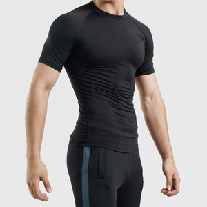 <b>Compression</b> <b>Shirts</b> OEM Custom High Quality <b>Men's</b> MMA Rash Guard Breathable Anti-Bacterial Quick Dry Seamless Long Sleeve T-<b>Shirt</b> - Product Image 3