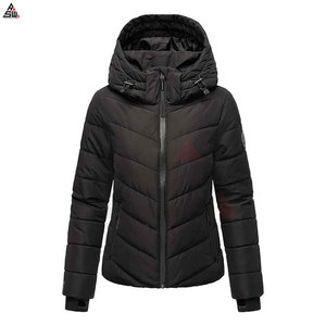 Factory Made New Arrival <b>Women</b> Puffer <b>Jacket</b> Sheep Skin Cotton Hooded Breathable <b>Lightweight</b> Outdoor Wear - Product Image 4