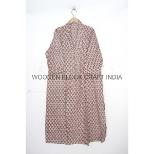 เดรสแม็กซี่ยาวน่ารักนุ่มโรแมนติกโบฮีเมียนพิมพ์ลายดอกไม้ปรับขนาดได้แขน3/4ออร์แกนิกธรรมชาติเป็นมิตรต่อสิ่งแวดล้อม - Product Image 2