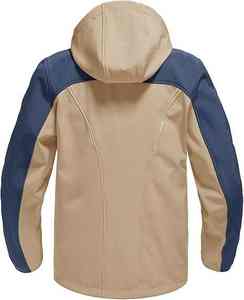 Veste imperméable coupe-vent à coque rigide de haute qualité, personnalisée, pour l'extérieur, fermeture éclair, haute performance, entièrement pour hommes, vente en gros - Product Image 2