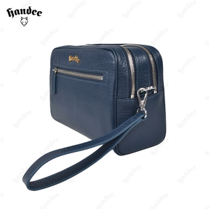 Genuine Leather Clutch <b>Wallet</b> with 2 Pockets and 2 Zippered Compartments - Product Image 2