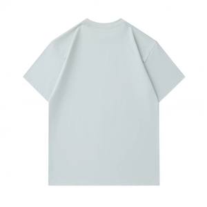 Alta calidad 230gsm 100% algodón cuello redondo Unisex Casual diario Streetwear logotipo personalizado manga corta Camiseta para hombres - Product Image 5