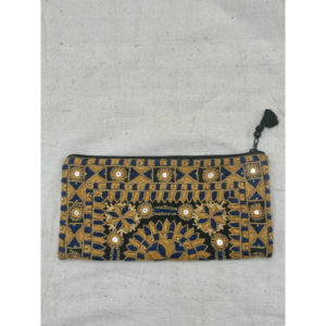 Pochette zippée brodée vintage pour femme, accessoires de sac élégants et tendance - Product Image 1
