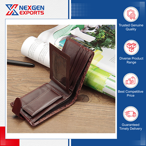 กระเป๋าสตางค์โพลีเอสเตอร์กันน้ำหนัง PU สำหรับผู้ชายดีไซน์หรูหราสำหรับใช้เดินทาง - Product Image 3