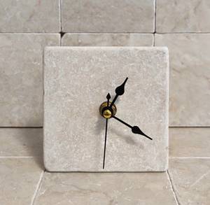 The CRAFT EXIM Luxury Natural Marble Quartz <b>Art</b> <b>Deco</b> <b>Desk</b> Clock Premium Handcrafted Home Office Decor - Product Image 6
