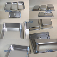 Pan GN Steam Table Ukuran Penuh 1/1 Gaya Amerika, Pan Hotel Stainless Steel Serbaguna, Penjualan Langsung Pabrik, Dapat Disesuaikan
