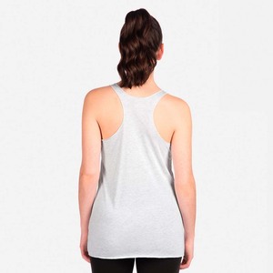 Camiseta sin mangas Next Level Women Tri-Blend Racerback 6733-Heather White - Product Image 2