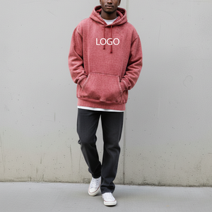 Fabricant de sweats à capuche surdimensionnés coupe-vent avec broderie et impression en relief pour l'hiver, vente en gros d'usine - Product Image 1