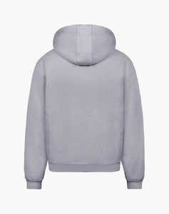 เสื้อฮู้ดดี้สีเทาอ่อนสำหรับผู้ชาย สกรีนโลโก้ได้ ผ้าหนา แขนยาว มีกระเป๋าจิงโจ้ สไตล์ลำลอง สตรีทแวร์ รับผลิตแบบ OEM ODM - Product Image 2