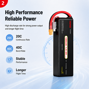 Baterai Drone Lithium Ion 1300mAh 20C Asli Pabrik, Densitas Energi Tinggi, Baterai Pengganti Drone untuk Drone Jarak Jauh - Product Image 4