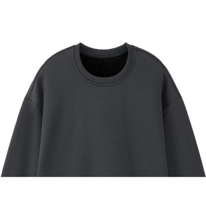 Sweat-shirt à col rond en molleton 100% coton de qualité supérieure pour homme, marque personnalisée, écologique, respirant, design imprimé en relief, 240g - Product Image 4