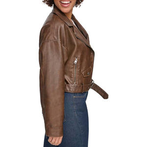 Chaqueta de cuero Moto Personalizada Chaqueta de cuero de alta calidad Hombres Estilo OEM - Product Image 6