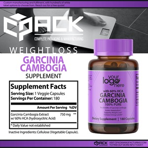 Cápsulas de Garcinia Cambogia 100% Pura y Orgánica para Adultos, Vitaminas de Alta Calidad con Logotipo Personalizado y Marca Privada, Ricas en Vitaminas para Mujeres Embarazadas - Product Image 3