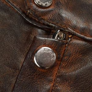 Breathable Fabric <b>Winter</b> <b>Leather</b> <b>Jacket</b> with Stand Collar and Front Logo Outdoor Use Lightweight Wholesale Price for Men - Product Image 4