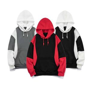 Sudadera con Capucha Personalizada para Hombre, Sudadera Informal de Manga Larga con Bloques de Color - Product Image 1
