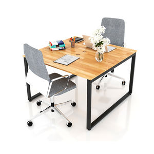 Pieds de bureau en acier emboîtables 1400x1400mm pour bureau à domicile, cadre de table au design minimaliste - Product Image 5