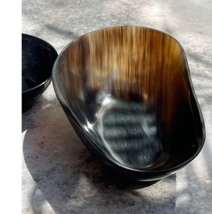 Cuenco de Cuerno Natural para Comedor de Estilo Rústico, Cuenco de Servir de Cuerno de Búfalo Natural, Centro de Mesa - Product Image 6