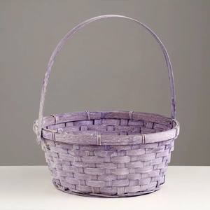 Vente chaude panier en bambou naturel pour conteneur cadeau paniers de fille de fleur écologiques vente directe de l'usine du Vietnam - Product Image 4