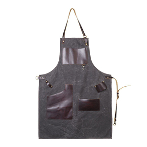 Customized Waist Salon Work <b>Apron</b> Genuine <b>Leather</b> Straps Adjustable Multiple Pockets Sturdy Stylish High Quality Lightweight - Product Image 4