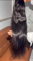 Rambut manusia India lurus alami ditarik ganda Wig renda HD warna alami Wig rambut mentah sepadan dengan kutikula
