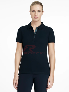 Top de equitación para mujer con estilo, venta al por mayor, mezcla técnica duradera, absorbe la humedad, perfil de comodidad ligera, práctica ecuestre - Product Image 6
