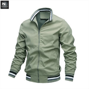 Chaqueta Bomber de nailon con Logo personalizado para hombre, chaqueta acolchada e informal para invierno, cálida, con cremallera, Reversible, De satén - Product Image 5