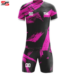Ensemble maillot et short de ballon de football unisexe professionnel Uniformes à séchage rapide pour adultes pour hommes avec impression de logo personnalisée - Product Image 4