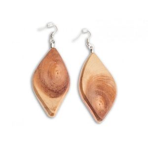 ที่น่าสนใจใหม่สไตล์ฮาวายชายหาดต่างหูเกรดสูงสําหรับผู้หญิงสองด้านStudsเรขาคณิตHollowไม้หยดน้ําต่างหู - Product Image 1