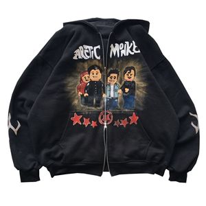 Venta al por mayor de alta calidad 100% algodón sudaderas con cremallera de gran tamaño logotipo personalizado para diseño personalizado de secado rápido transpirable para - Product Image 1