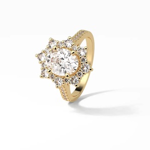 Anillo de moissanita de alta calidad Anillo de bodas personalizado de plata esterlina Anillos de moissanita certificados de corte ovalado - Product Image 6