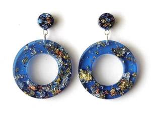 Boucles d'oreilles pendantes en forme de cœur incrustées de résine Boucles d'oreilles en acrylique Lucite pour femmes Bijoux de mode - Product Image 4