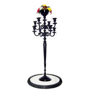 Luxury Matt Black Wedding Use Metal Candelabra with 10 Arms Candelabra Handmade <b>Candle</b> Holder Pillar for Centerpiece Decoration - Product Image 4