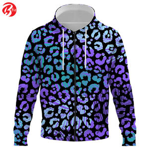 Autumn Winter <b>Men's</b> Casual Style <b>Hoodies</b> Long Sleeve Zipper Hot Selling Sublimation Printed Street Wear Plain Dyed - Product Image 3